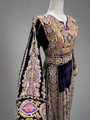 Malka Velvet Thobe - Purple