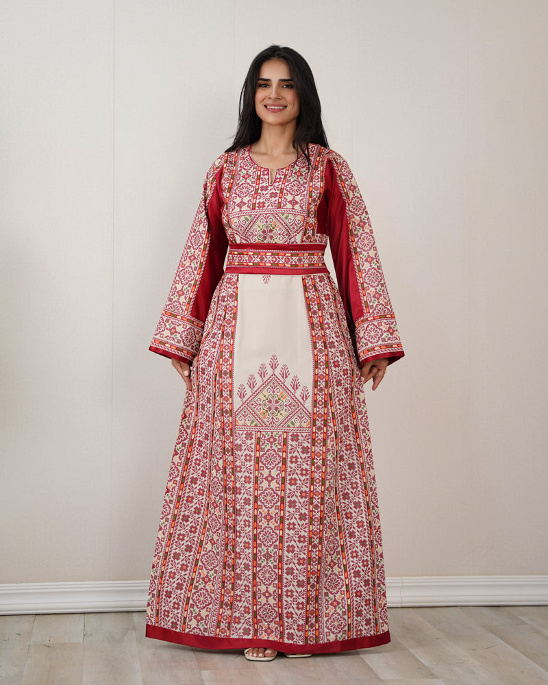 Sham Thobe With Red