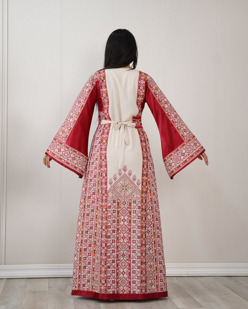 Sham Thobe With Red
