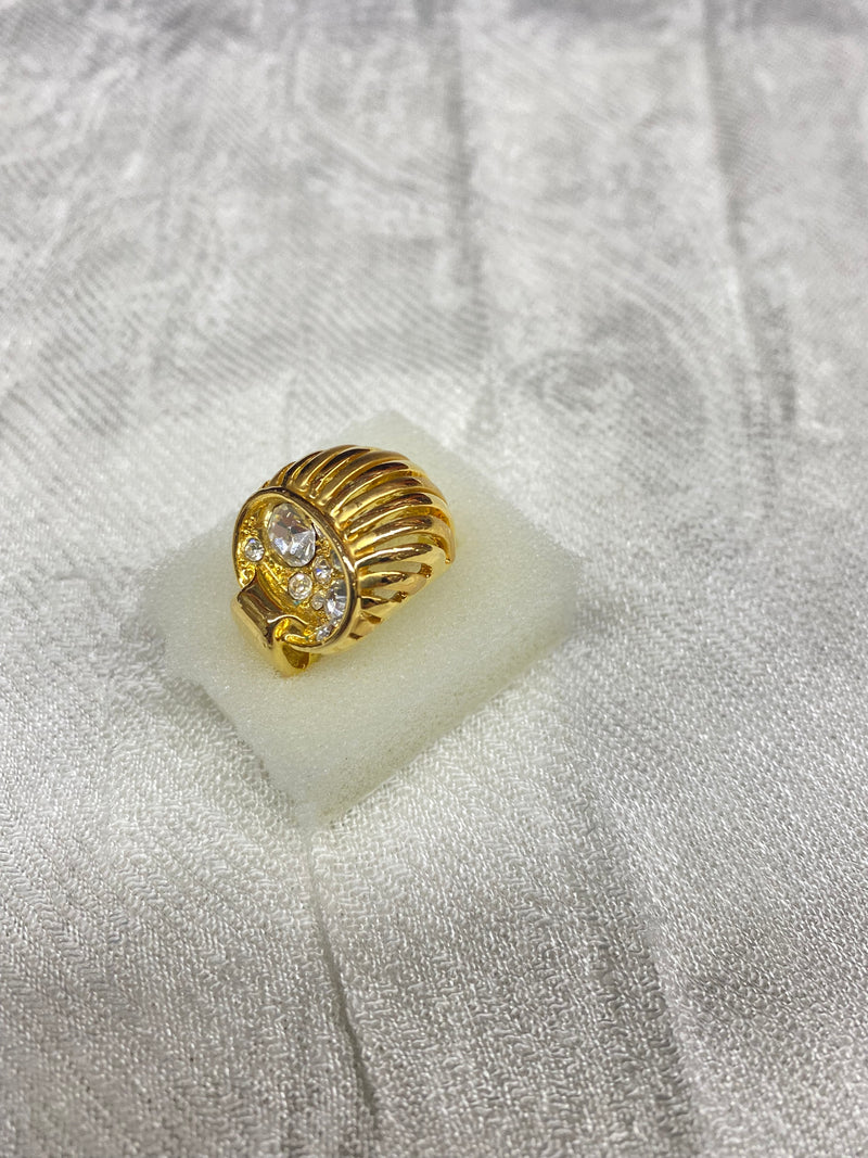 Gold plated ring size