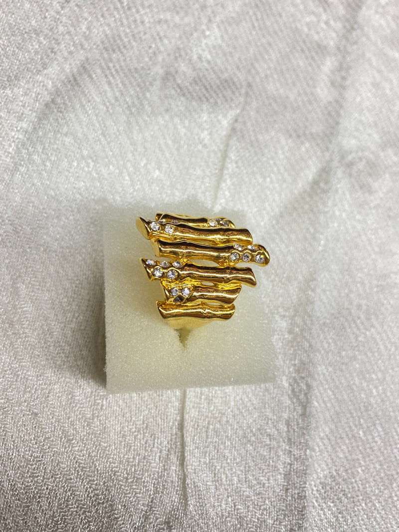 Gold plated ring size