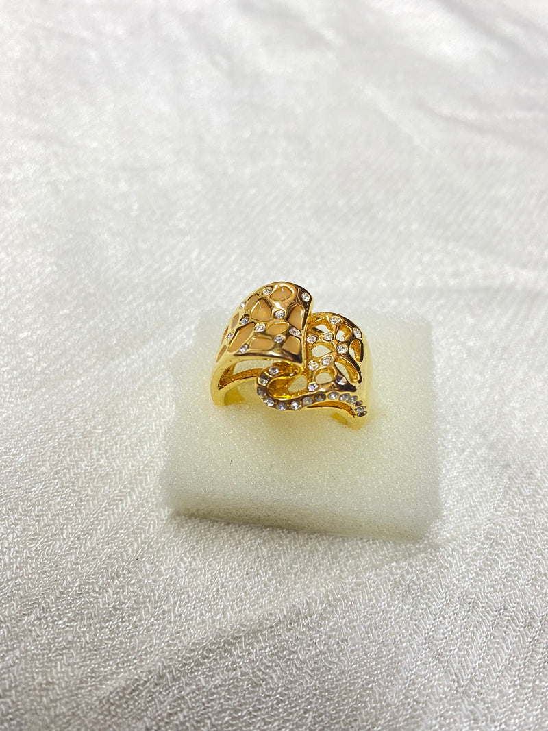 Gold plated ring size