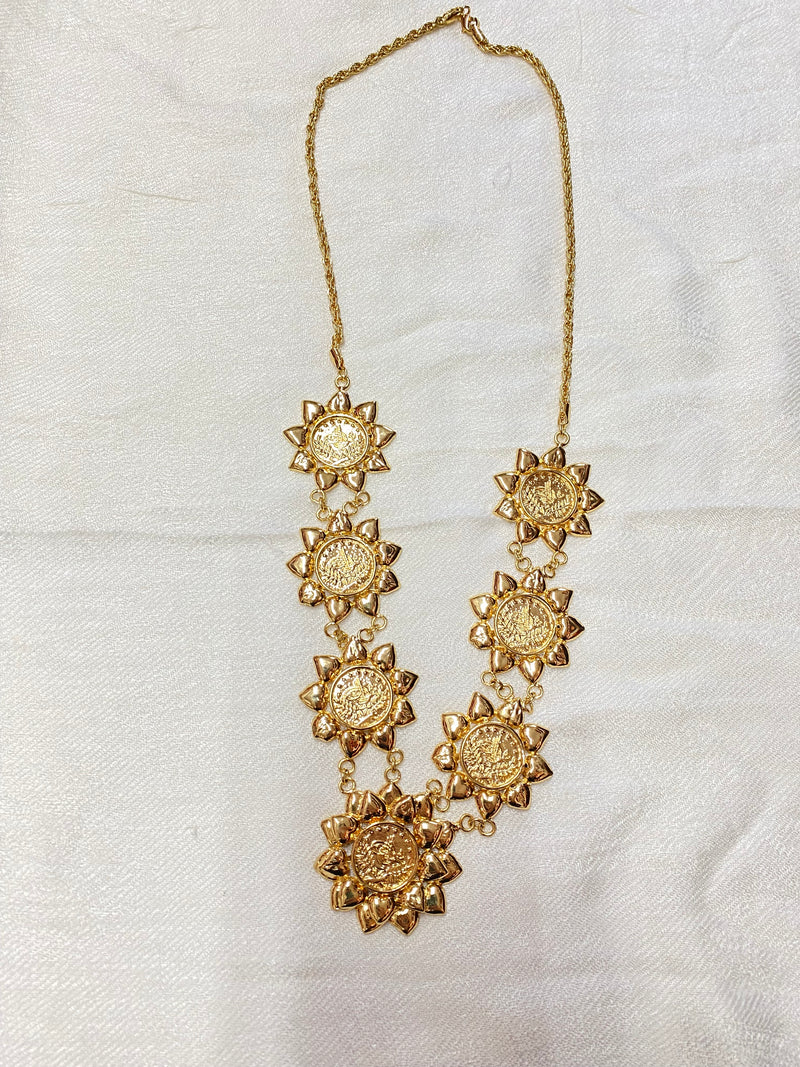 Gold plated coin neckless