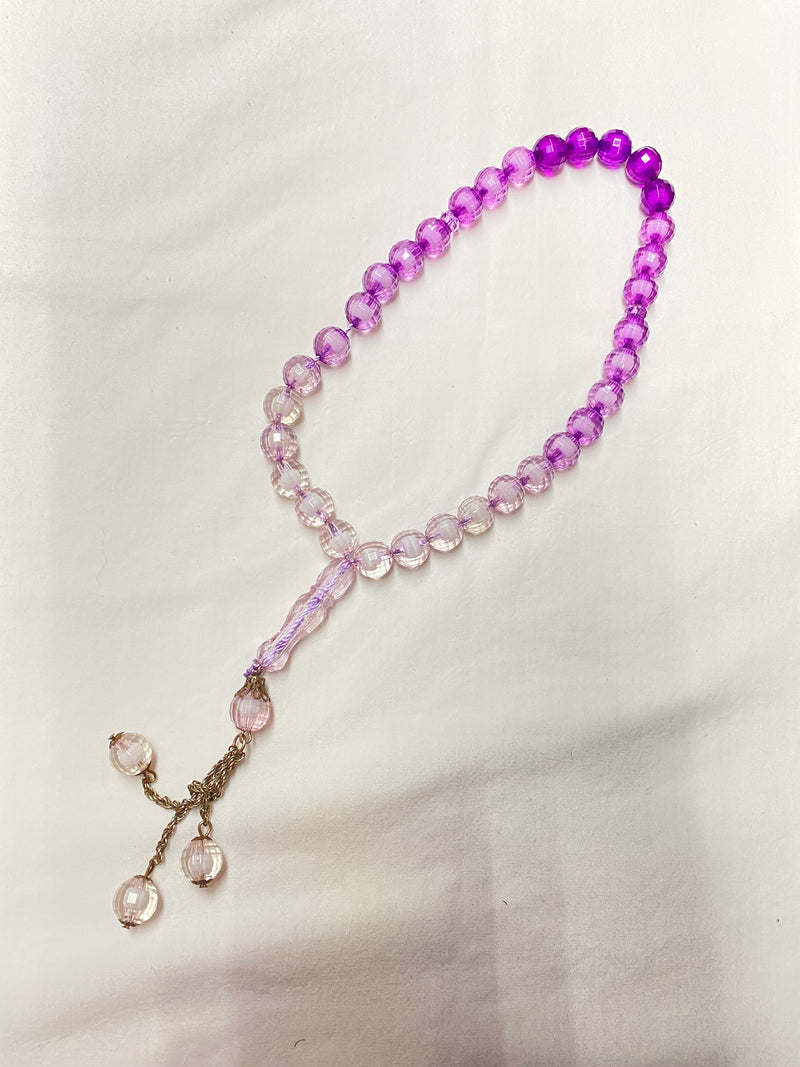 pink prayer beads