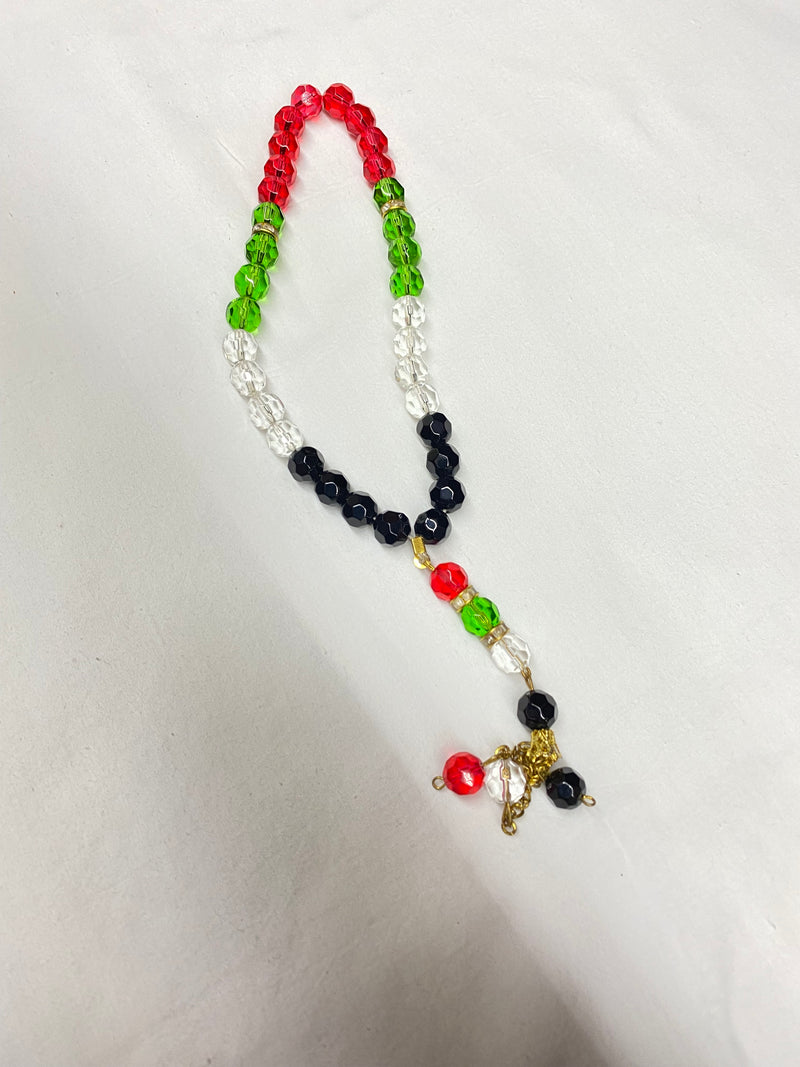 Palestinian colored misbaha prayer beads