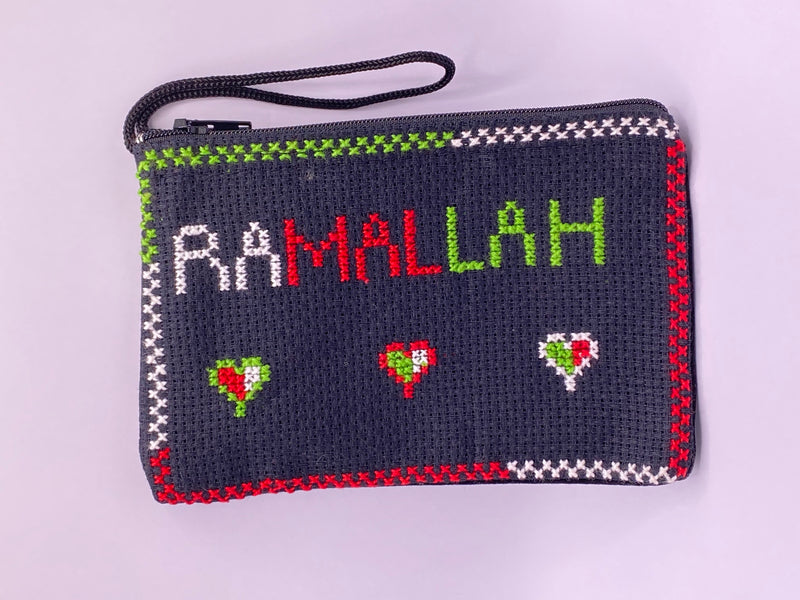 palestine ramallah embroidered wallet