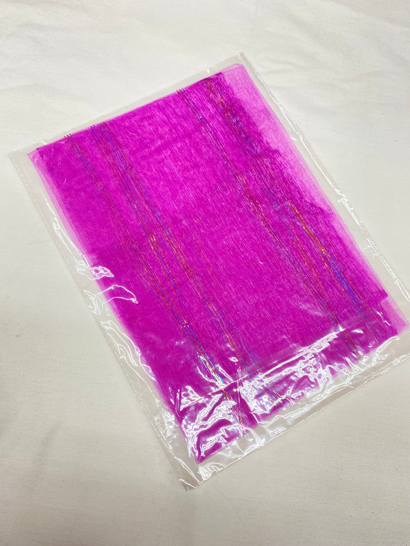 sheer chiffon mini scarf pink